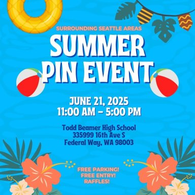 Surrounding Seattle Areas Summer Pin Event, June 21, 2025