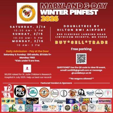 Maryland 3-Day Winter Pinfest, Feb. 14-16, 2026