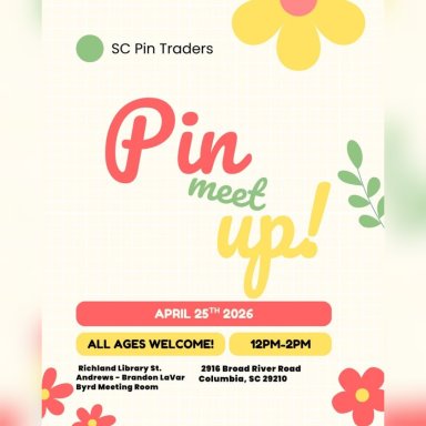 Pin Meet Up! April 25, 2026, Columbia, SC