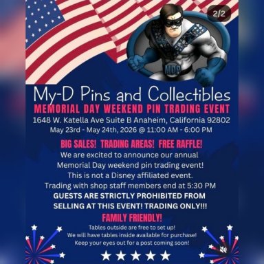 My-D Pins and Collectibles, Memorial Day Weekend