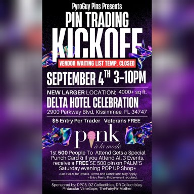 Celebration, FL, Pin Trading Kickoff, September 4, 2026