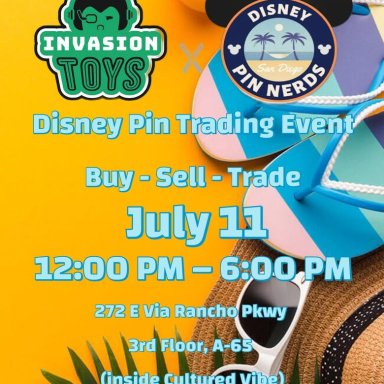 San Diego Pin Nerds, Pin Trading Event, July 11, 2026