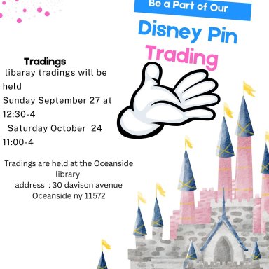 OCEANSIDE LIBRARY PIN TRADING EVENT