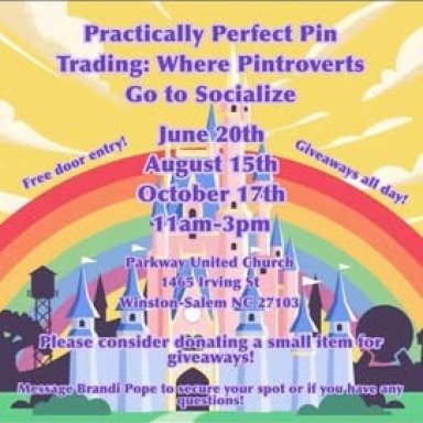 Practically Perfect Pin Trading, Winston Salem, NC, August 15, 2026