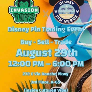 San Diego Pin Nerds, Pin Trading Event, August 29, 2026