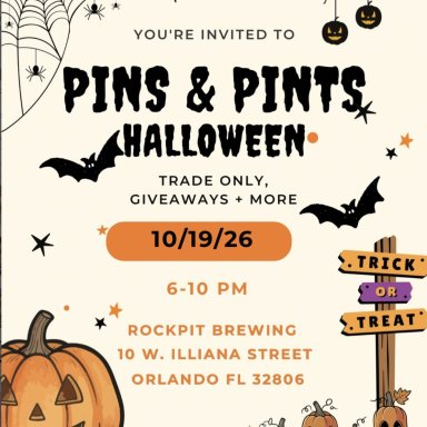 Orlando Fl; Pins & Pints Halloween; October 19, 2026