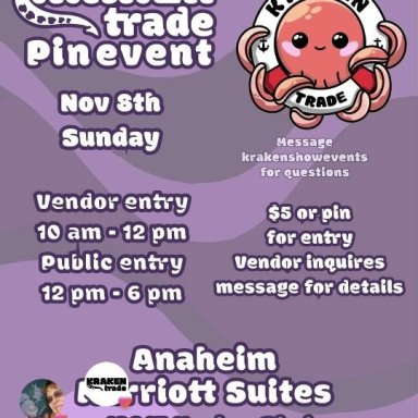 Anaheim, CA; Kraken Trade Pin Event; November 8th, 2026