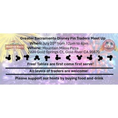 Greater Sacramento Disney Pin Traders Meet Up