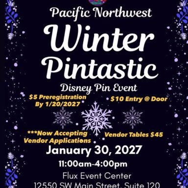 Tigard, OR; Pin Trading Event; January 30, 2027`