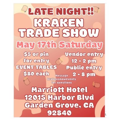 Kraken Trade Show (Late Night!!) event image